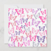 Aangepaste buttervlies-doucheuitnodigingen voor ba kaart (Achterkant)