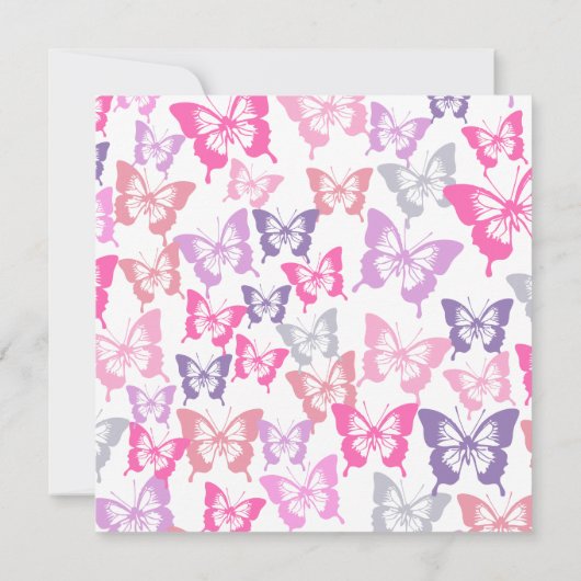 Aangepaste buttervlies-doucheuitnodigingen voor ba kaart (Achterkant)