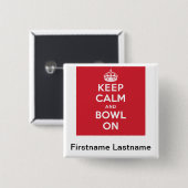 Aangepaste Button "Kalm houden" (Voorkant /achterkant)