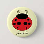 Aangepaste Button Ladybug (Voorkant)