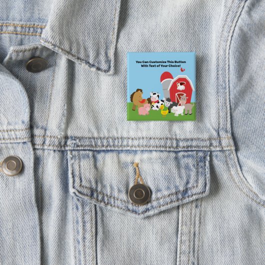 Aangepaste Button landbouwhuisdieren (In situ)