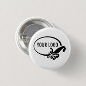 Aangepaste Button Pin met Business Logo Promotiona (Voorkant /achterkant)