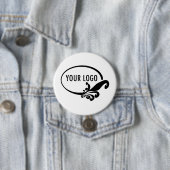 Aangepaste Button Pin met Business Logo Promotiona (In situ)