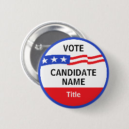 Aangepaste Button verkiezingscampagne