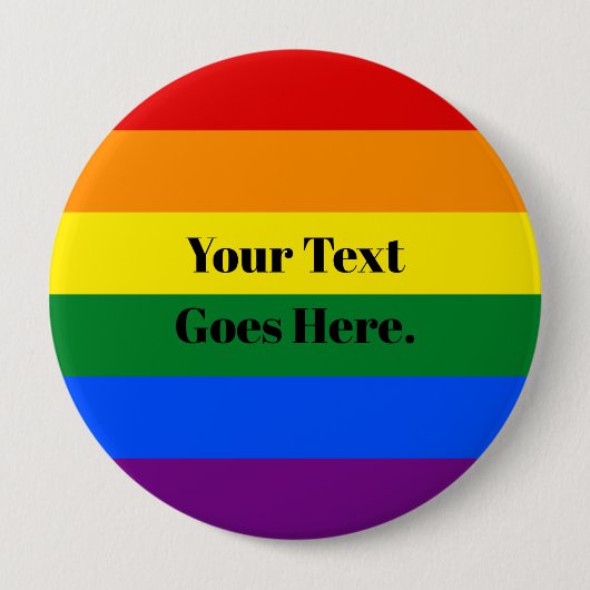 Aangepaste Button voor berichtpride regenboogkleur (Voorkant)