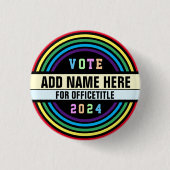 Aangepaste Button voor campagne regenboog (Voorkant)