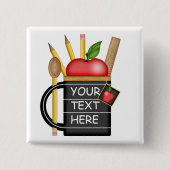 Aangepaste Button voor de Apple-Mok van de leraar (Voorkant)
