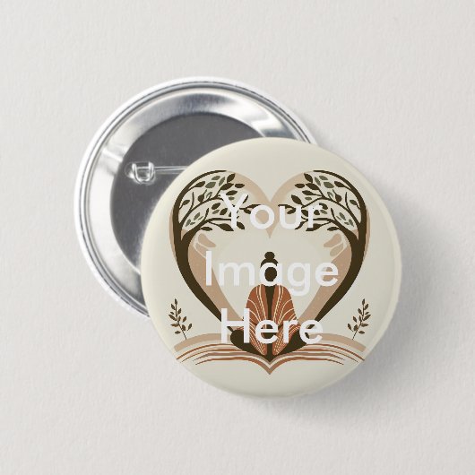 Aangepaste Button voor eigen foto Pinback (Voorkant /achterkant)