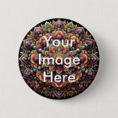 Aangepaste Button voor eigen foto Pinback (Voorkant)