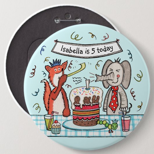 Aangepaste Button voor kalveren vogeldagverblijf (Voorkant /achterkant)