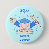 Aangepaste Button voor Kindergarten Afstuderen But (Voorkant)