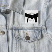 Aangepaste Button voor Martial Arts Basic Black Be (In situ)