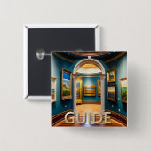 Aangepaste Button voor museumgids (Voorkant /achterkant)