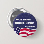 Aangepaste Button "Voor President" (Voorkant /achterkant)