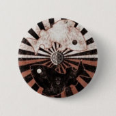Aangepaste Button/Zodiac-pisces Ronde Button 5,7 Cm (Voorkant)