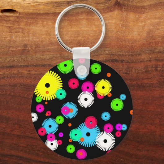 Aangepaste Buttonnen en pincodes op maat Sleutelhanger (Achterkant)