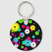 Aangepaste Buttonnen en pincodes op maat Sleutelhanger (Achterkant)