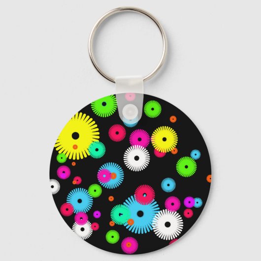 Aangepaste Buttonnen en pincodes op maat Sleutelhanger (Achterkant)