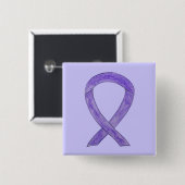 Aangepaste Buttonnen voor lavenaarsbewustzijn Vierkante Button 5,1 Cm (Voorkant /achterkant)