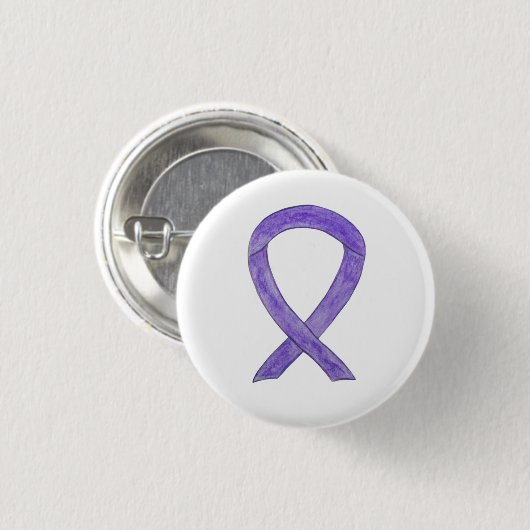 Aangepaste Buttonnen voor Lavender Awareness Ribbo Ronde Button 3,2 Cm (Voorkant /achterkant)