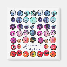 Aangepaste Buttonnen voor naaien Magneet