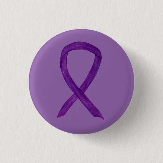 Aangepaste Buttonnen voor Paarse bewustwording Ronde Button 3,2 Cm (Voorkant)