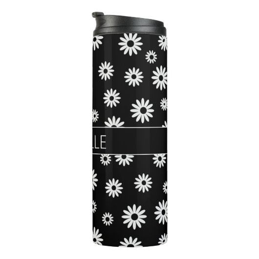 Aangepaste BW Daisies Thermosbeker (Geroteerd rechts)