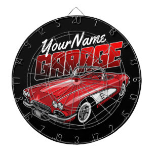 Aangepaste C1 Red Classic Sportkleding uit 1961 Dartbord