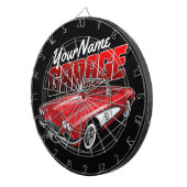 Aangepaste C1 Red Classic Sportkleding uit 1961 Dartbord (Voorkant Rechts)