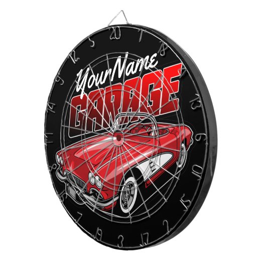 Aangepaste C1 Red Classic Sportkleding uit 1961 Dartbord (Voorkant Rechts)