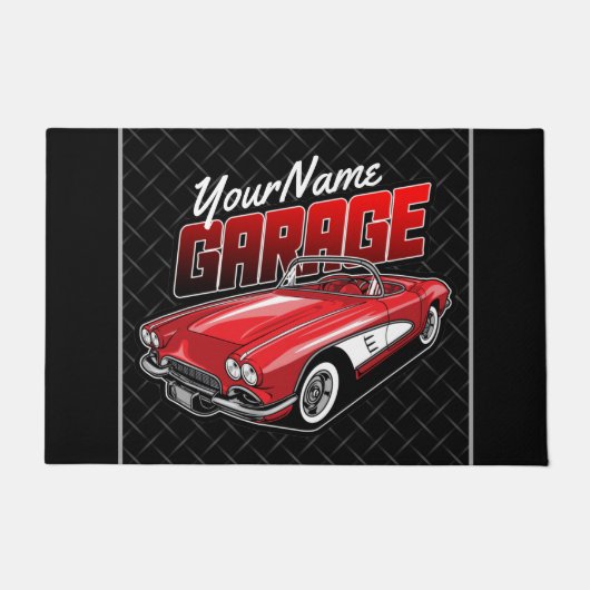 Aangepaste C1 Red Classic Sportkleding uit 1961 Deurmat (Voorkant)