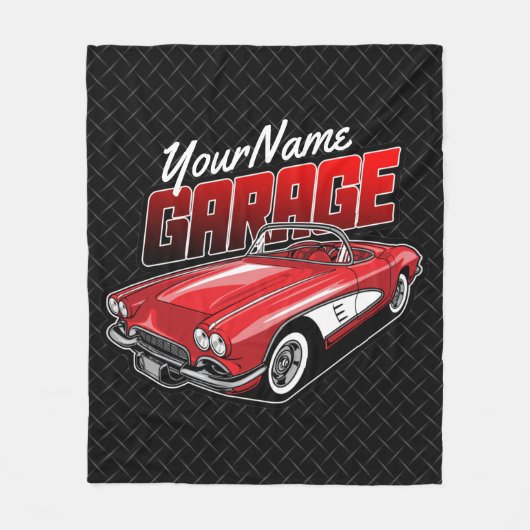 Aangepaste C1 Red Classic Sportkleding uit 1961 Fleece Deken (Voorkant)