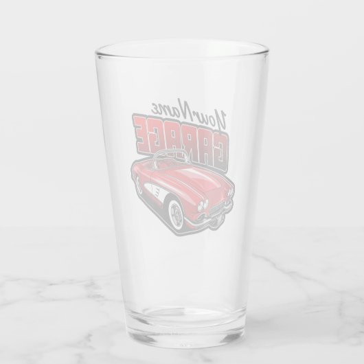 Aangepaste C1 Red Classic Sportkleding uit 1961 Glas (Achterkant)