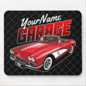 Aangepaste C1 Red Classic Sportkleding uit 1961 Muismat (Voorkant)