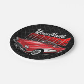 Aangepaste C1 Red Classic Sportkleding uit 1961 Papieren Bordje (Gekanteld)