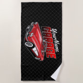 Aangepaste C1 Red Classic Sportkleding uit 1961 Strandlaken (Voorkant)