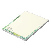 Aangepaste Cacti Planten Chic Greenery Waterverf Notitieblok (Linkerzijde)