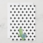 Aangepaste Cactus Aankondiging Baby shower (Achterkant)