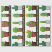 Aangepaste Cactus Cadeaupapier (Vlak)