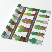 Aangepaste Cactus Cadeaupapier (Uitgerold)