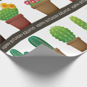 Aangepaste Cactus Cadeaupapier (Hoek)