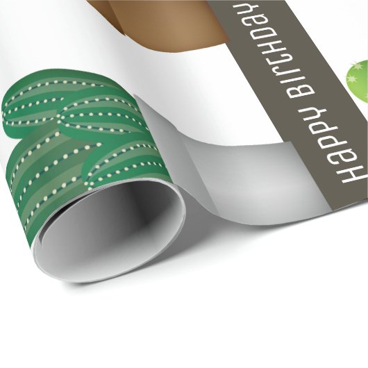 Aangepaste Cactus Cadeaupapier (Rol Hoek)