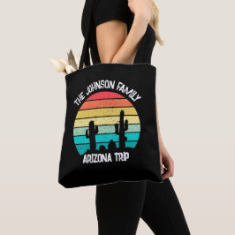 Aangepaste Cactus Sunset Arizona Desert Tote Bag