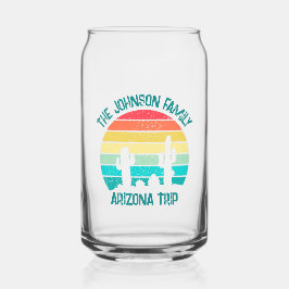 Aangepaste Cactus Sunset Arizona Desert Trip Blikvorm Glas