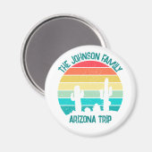 Aangepaste Cactus Sunset Arizona Desert Trip Magneet (Voorkant / Achterkant)