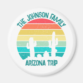 Aangepaste Cactus Sunset Arizona Desert Trip Magneet