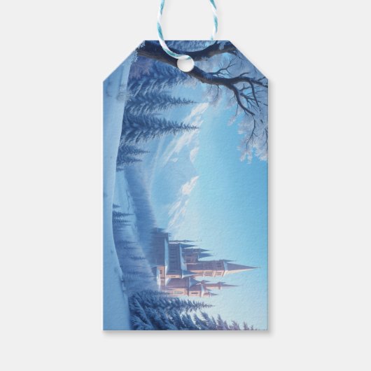 Aangepaste cadeau Labels - Winter Cadeaulabel (Voorkant)