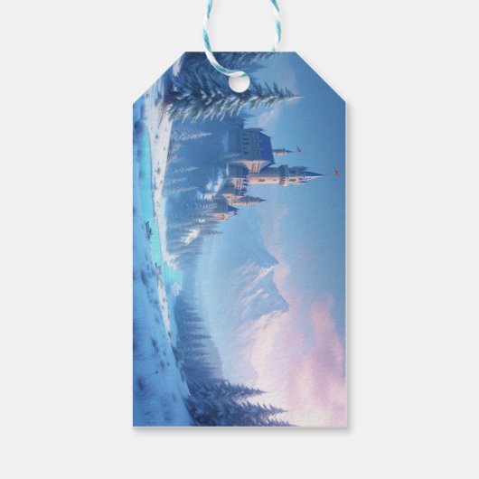 Aangepaste cadeau Labels - Winter Cadeaulabel (Achterkant)