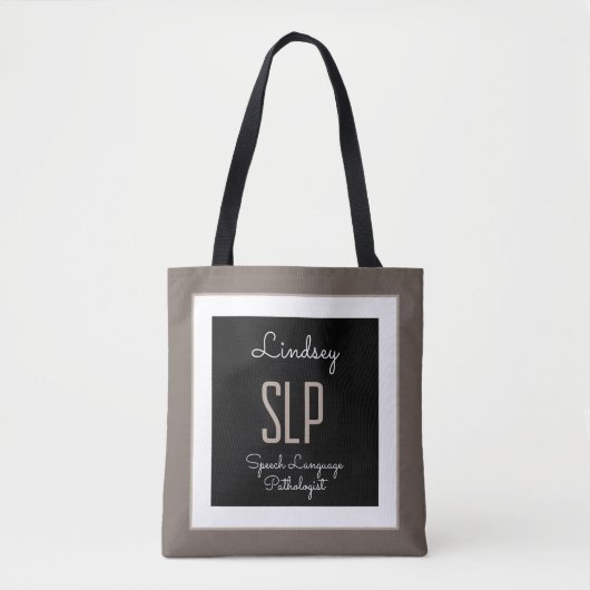 Aangepaste cadeau! SLP-Tas (spraakpatholoog) Tote Bag (Voorkant)