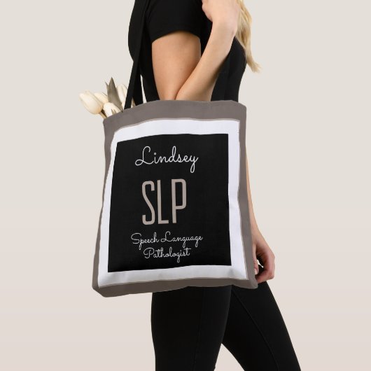 Aangepaste cadeau! SLP-Tas (spraakpatholoog) Tote Bag (Dichtbij)